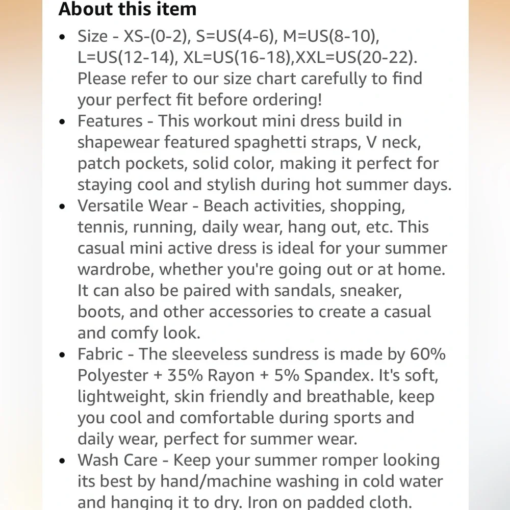 ANRABESS Athletic Dress Mini Romper Dress Size XL in Navy - Picture 5 of 9